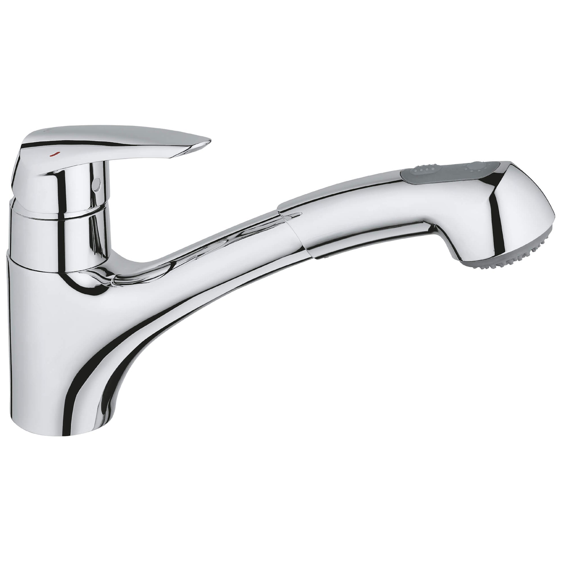 Grohe Eurodisc Dual Spray Pull-Out Kitchen Faucet Chrome 33 330 001