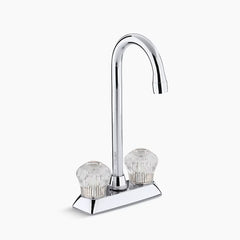 Kohler Coralais® Two-hole centerset bar sink faucet with sculptured acrylic handles K-15275-CP