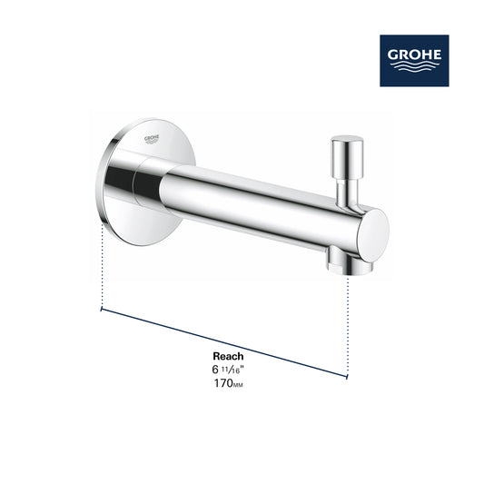 Grohe 13275 001 Concetto Floor Mounted Tub Spout - Chrome