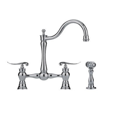 Franke FF7070 Arc Spout / Side Spray Kitchen Faucet Polished Nickel 115.0188.915