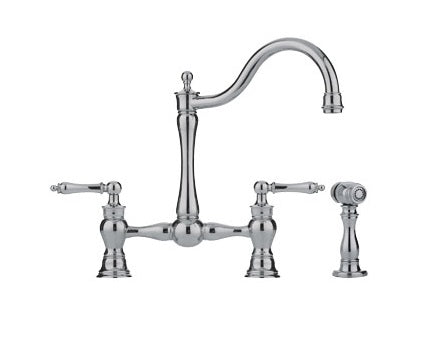 Franke FF7070a Arc Spout / Side Spray Kitchen Faucet Polished Nickel 115.0254.386