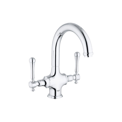 Grohe Bridgeford High Profile Dual Handle Bar Faucet Starlight Chrome 31 055 000