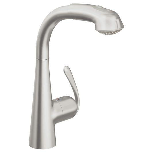 GROHE Ladylux³ Plus Kitchen Faucet SUPERSTEEL 33893 DC0