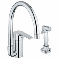 Grohe Eurostyle High Profile Kitchen Faucet w/Side Spray Chrome 33 980 001