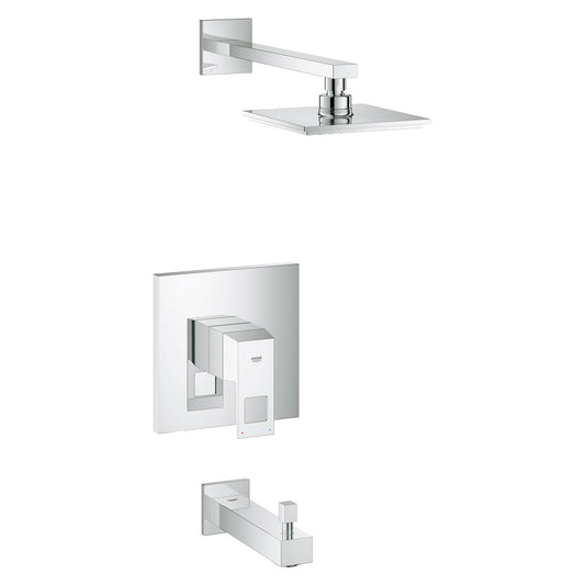 Grohe 35027 000 Eurocube Pressure Balance Valve Bath Combinations - Chrome