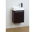 18" Small Wenge Modern Bathroom Vanity Set