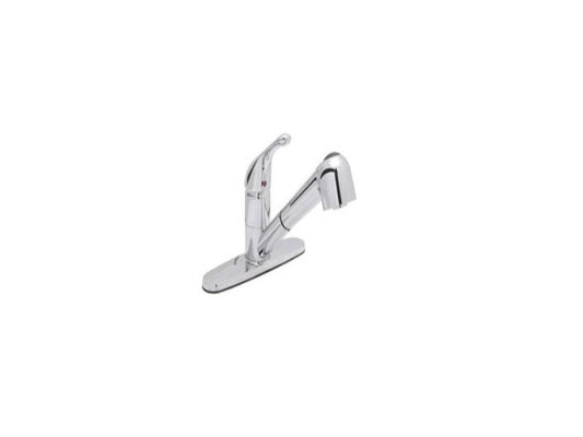 Huntington Brass 51171-72 Single Handle Kitchen Pulldown Faucet Satin Nickel