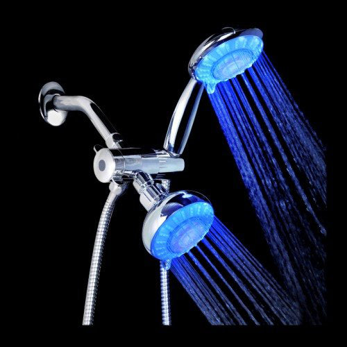 Ana Bath LSS5430CCP 4 Inch 5 Function LED Handheld Shower and LED Showerhead Combo Shower System - Chrome