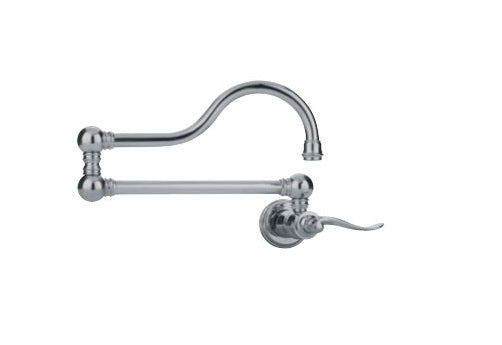 Franke PF7080 Wall Mounted Pot Filler Kitchen Faucet Satin Nickel 115.0188.912