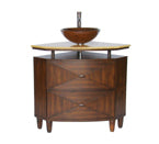 Verdana Corner Vessel Sink Vanity