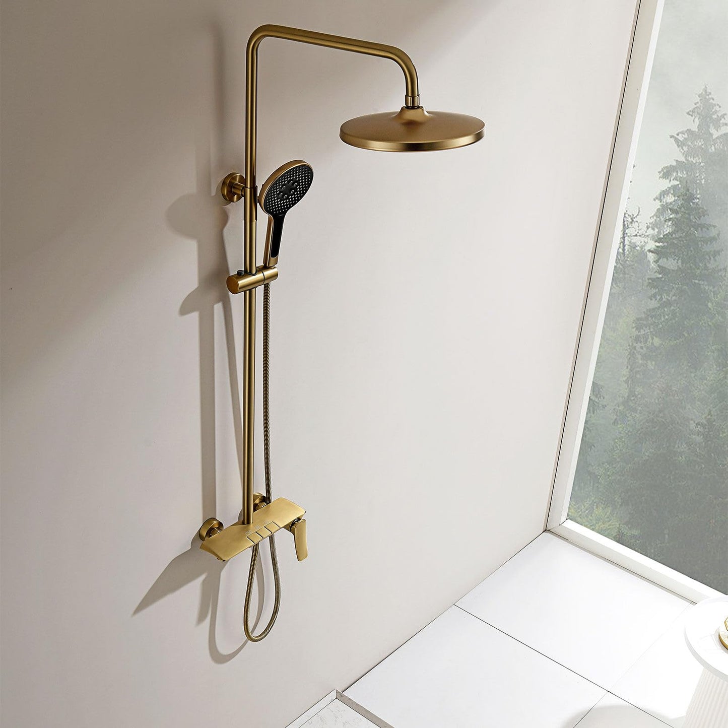 3 Modes Hand Shower 59A Brass Body Shower Set