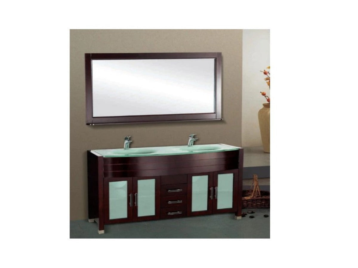 Suneli Caggiano Series Italian Elegance Walnut Double bowl Bathrom Vanity 8901 - discontinued