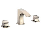 Dawn AB77 1584 3 Hold Widespread Lavatory Faucet with Square Handles Brushed Nickel