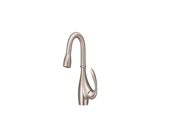 Danze D154546SS Bellefleur Single Handle Stainless Steel Bar/Convenience Sink Faucet