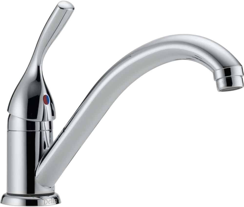 Delta Faucet Classic Single-Handle Kitchen Sink Faucet - Chrome 101-DST