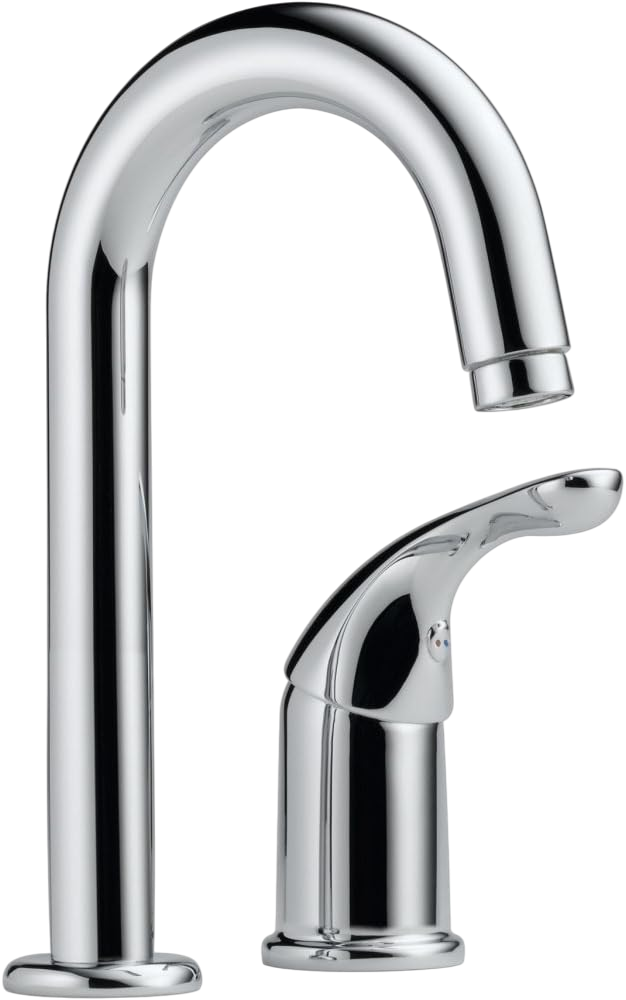 Delta Faucet Chrome Bar Faucet - Chrome Bar Sink Faucet Single Hole - Wet Bar Faucets Single Hole, Prep Sink Faucet -  Faucet for Bar Sink -  Chrome Kitchen Faucet - Chrome 1903-DST