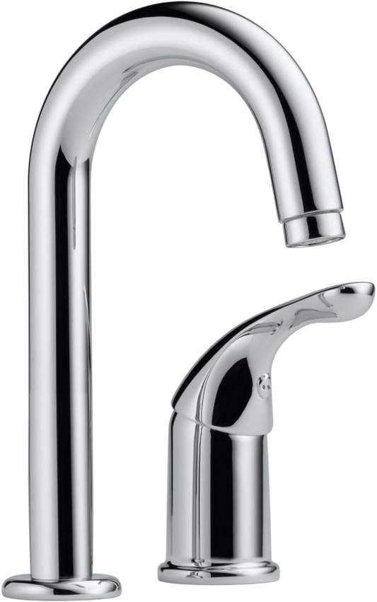 Delta Faucet Chrome Bar Faucet - Chrome Bar Sink Faucet Single Hole - Wet Bar Faucets Single Hole, Prep Sink Faucet -  Faucet for Bar Sink -  Chrome Kitchen Faucet - Chrome 1903-DST