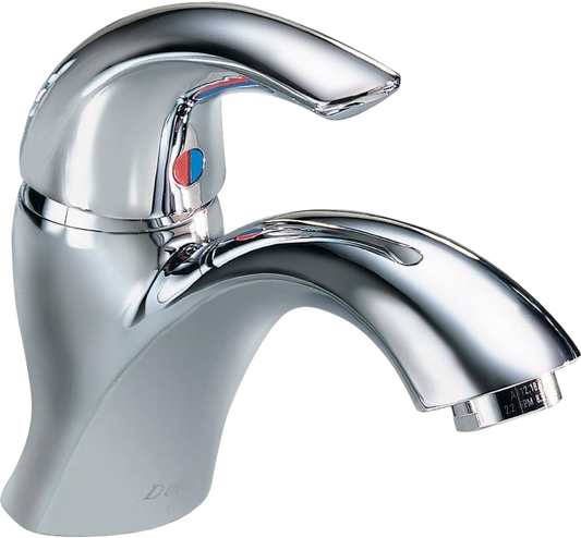 Delta Faucet 22C601 22T Single Handle Single Hole Lavatory Faucet with Less Pop-Up, Chrome by DELTA FAUCET