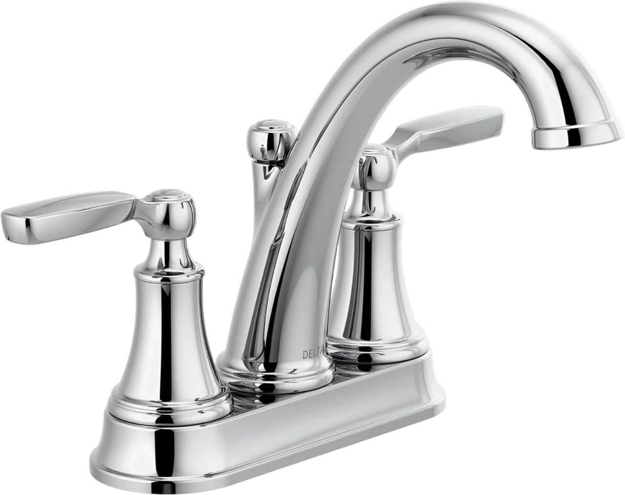 Delta Faucet Woodhurst 2-Handle Centerset Bathroom with Metal Drain Assembly - Chrome (2532LF-MPU)