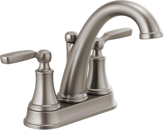 DELTA 2532LF-SSMPU Woodhurst 3 Hole 2 Handle Bathroom Faucet - Stainless