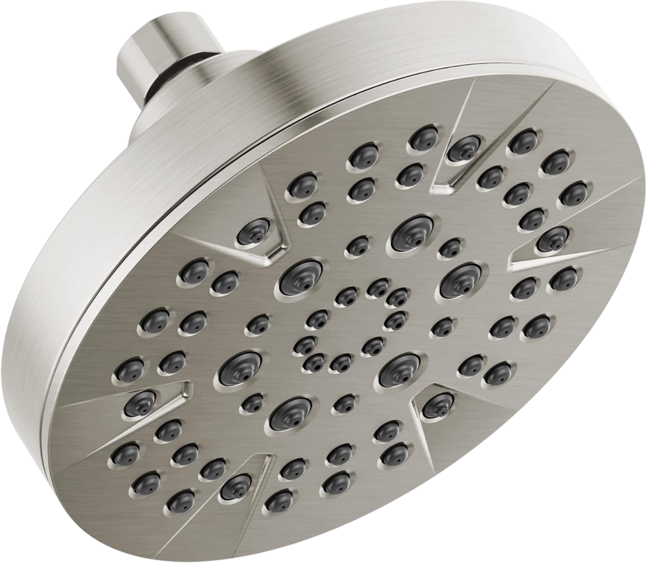 DELTA FAUCET FAUCET 5-Spray Brushed Nickel Shower Head DELTA FAUCET Shower Head Brushed Nickel Showerheads 1.75 GPM Flow Rate Stainless 52535-SS