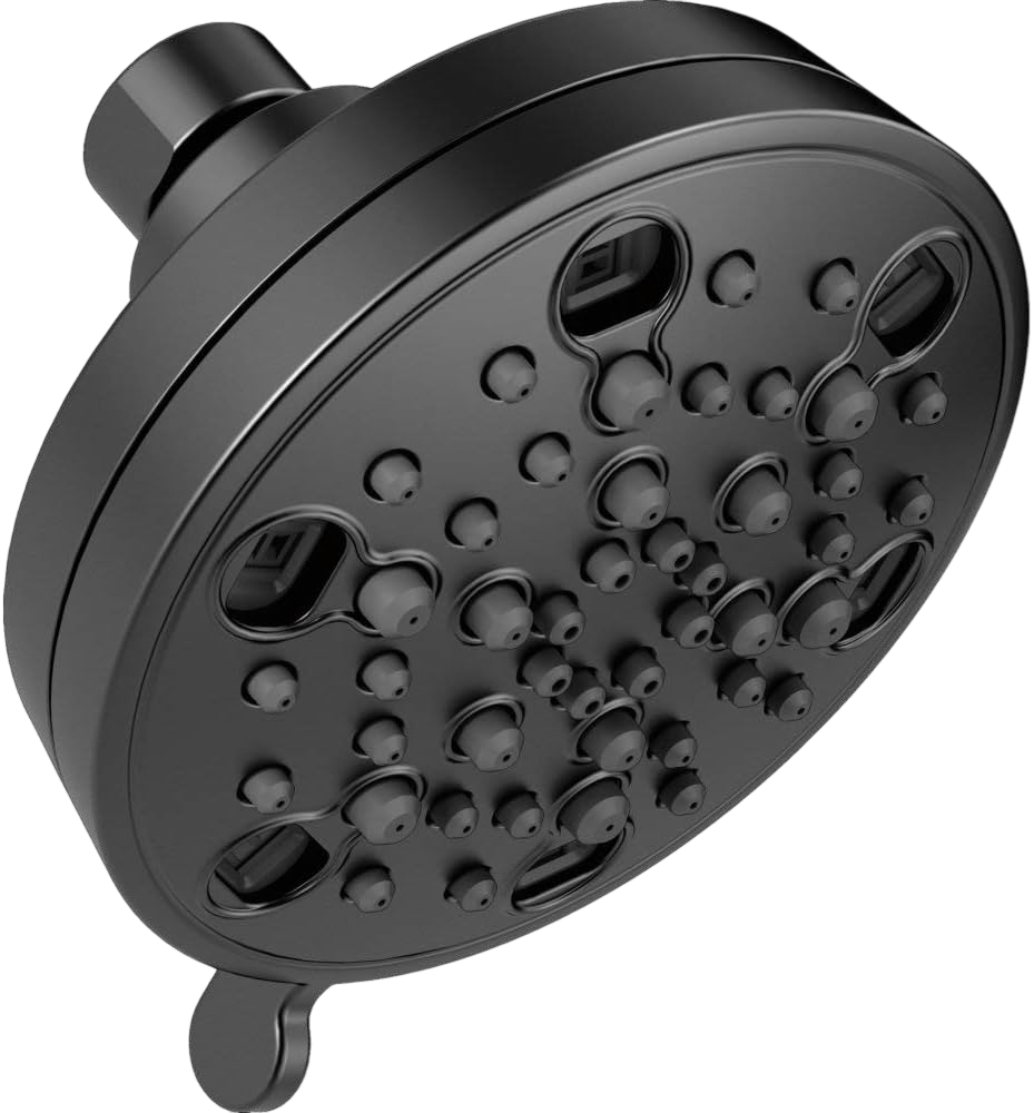 Delta Faucet 52638-BL18-PK H2Okinetic 5-Setting Contemporary Shower Head, Matte Black