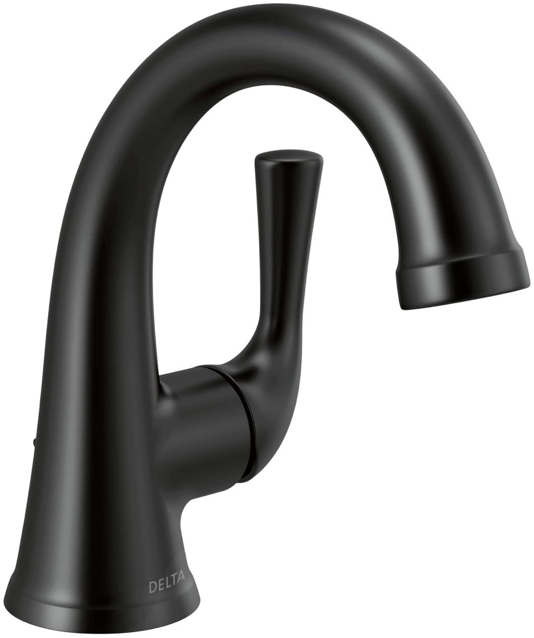 Delta 533LF-BLMPU Matte Black Deck Mount Bathroom Sink Faucet