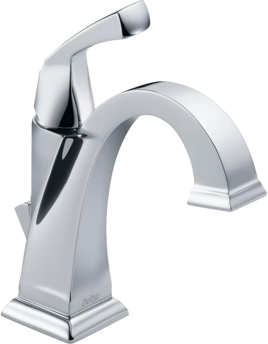 Delta Faucet Dryden Single Hole Bathroom Faucet, Single Handle Bathroom Faucet Chrome Bathroom Sink Faucet Diamond Seal Technology