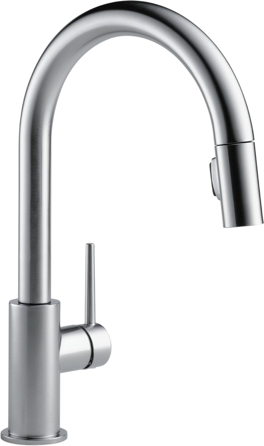 Delta Faucet Trinsic Brushed Nickel Kitchen Faucet - Kitchen Faucets with Pull Down Sprayer Kitchen Sink Faucet, Faucet for Kitchen Sink with Magnetic...