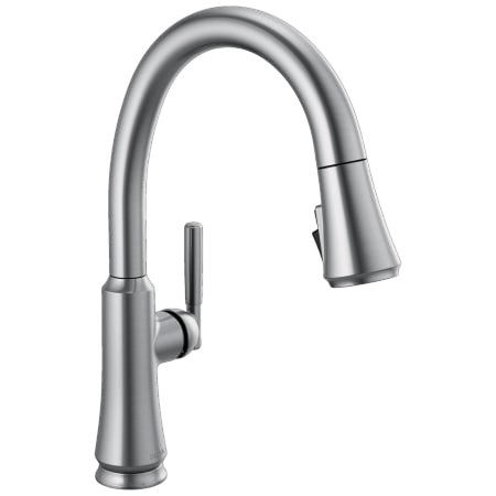 Delta DEL9179ARDST Faucet Leland Single-Handle Touch Kitchen Sink Faucet with Pull Down Sprayer- Touch2O and ShieldSpray Technology