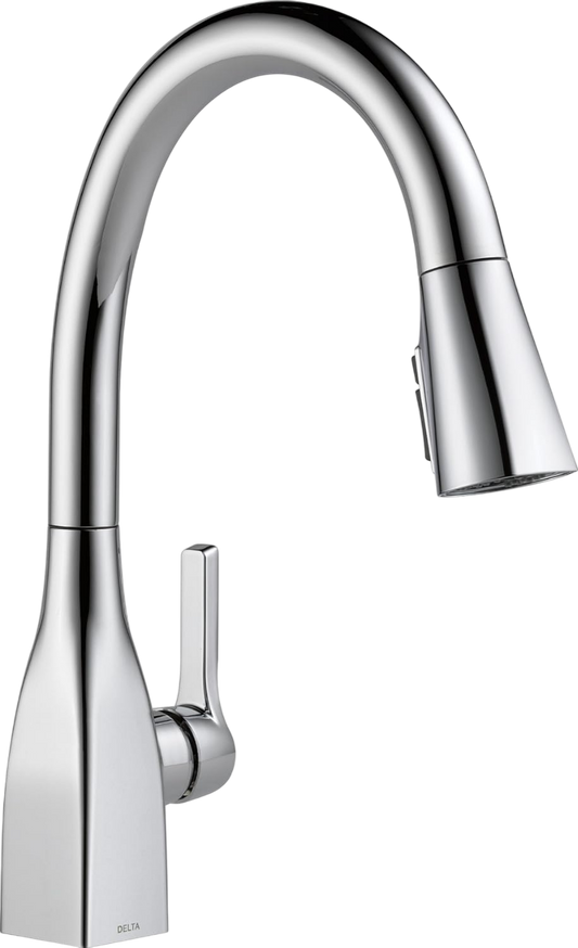 Delta Faucet Mateo Pull Down Kitchen Faucet Chrome, Chrome Kitchen Faucets with Pull Down Sprayer, Kitchen Sink Faucet, Faucet for Kitchen Sink with Magnetic Docking Spray Head -  Chrome 9183-DST