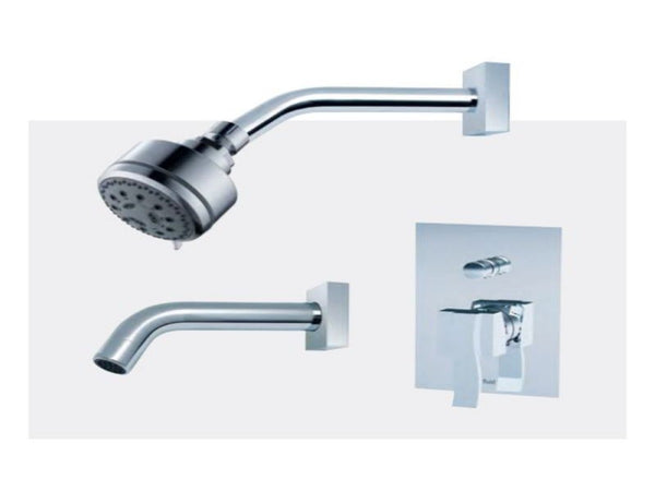 FLUID F1220-CP Viola Value Priced Tub & Shower Package - Chrome