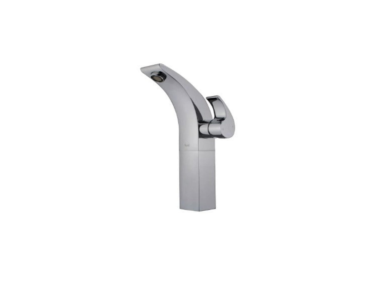 FLUID F13002-BN Sublime Series Single Lever Lavatory Vessel Faucet - Brushed Nickel