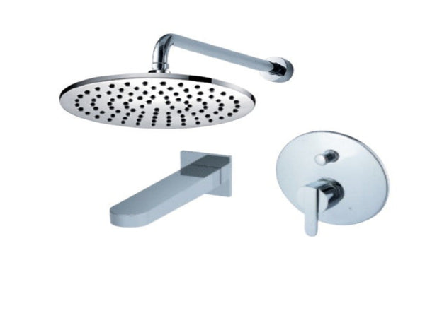 FLUID F2840-CP Wisdom Series Tub and Shower Set - Chrome