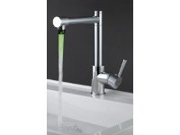 Alfa Brushed LED Kitchen Faucet FLED00112