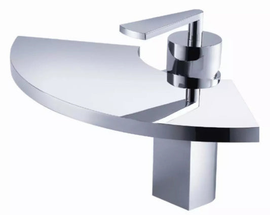 FLUID F11001 Fan Single Handle Lavatory Faucet CHROME