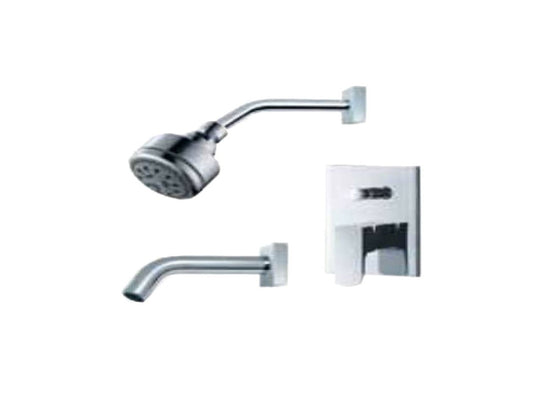 FLUID F1820-CP Utopia Value Priced Tub & Shower Package - Chrome