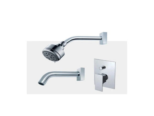 FLUID F2120T-CP Jovian Series Value Priced Tub & Shower Package - Chrome