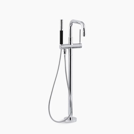 Kohler  Purist® Floor-mount bath filler with handshower K-10129-4