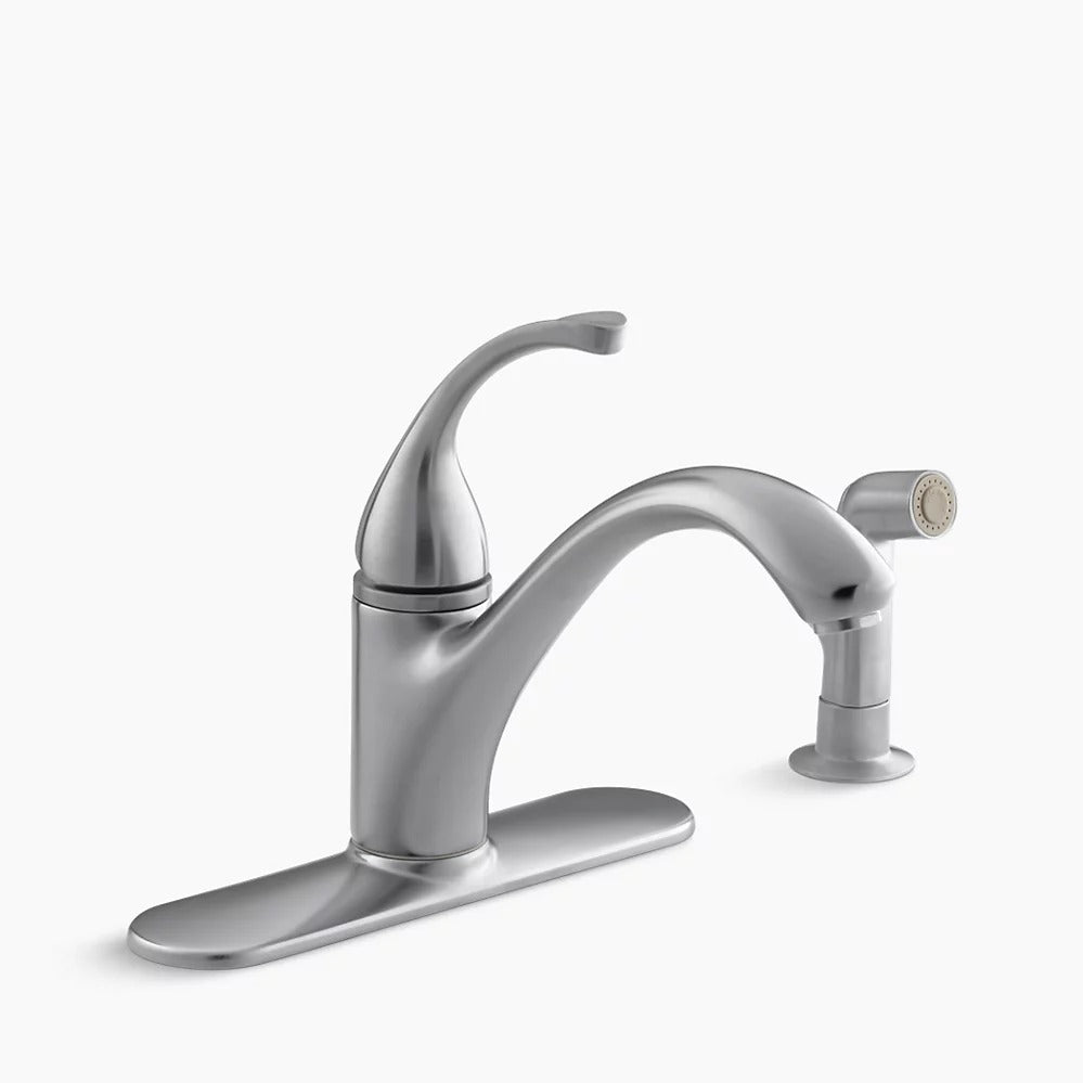 Kohler K-10412 Forte SC Kitchen Faucet, Brshd Chrome