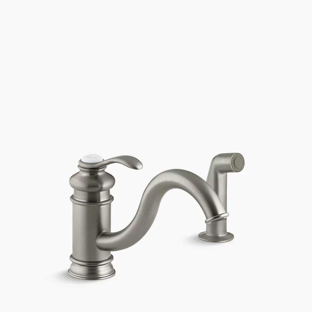 Kohler K-12176 Fairfax SC Kitchen Faucet, Brsh Nckl