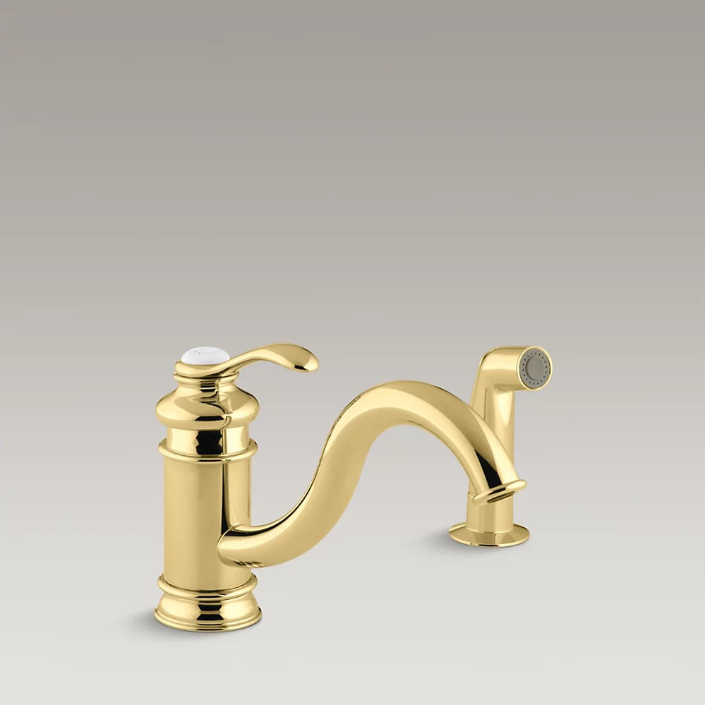 Kohler K-12176-PB Fairfax SC Kitchen Faucet, Plsh Brss