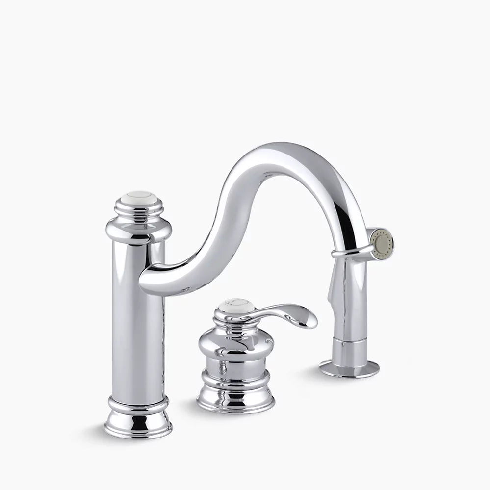 Kohler K-12185 Fairfax Ktchn Faucet w/SdeSpry, Chrome