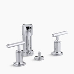 Kohler Purist® Vertical spray bidet faucet with lever handles K-14431-4