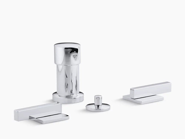 Kohler Loure® Vertical bidet faucet with lever handles K-14663-4