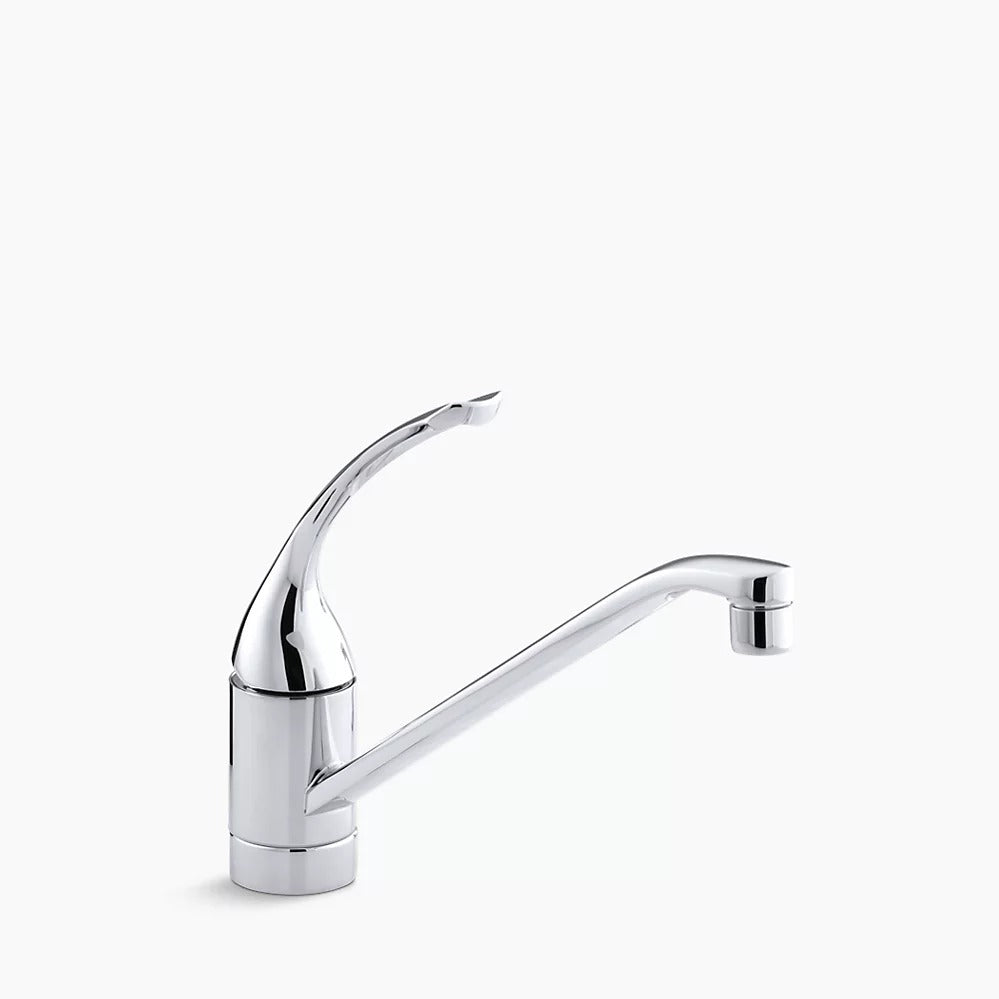 Kohler Coralais® Single-hole kitchen sink faucet with 10" spout and loop handle K-15175-FL-CP