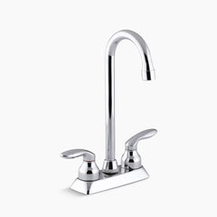 Kohler Coralais® Two-hole centerset bar sink faucet with lever handles K-15275-4-CP