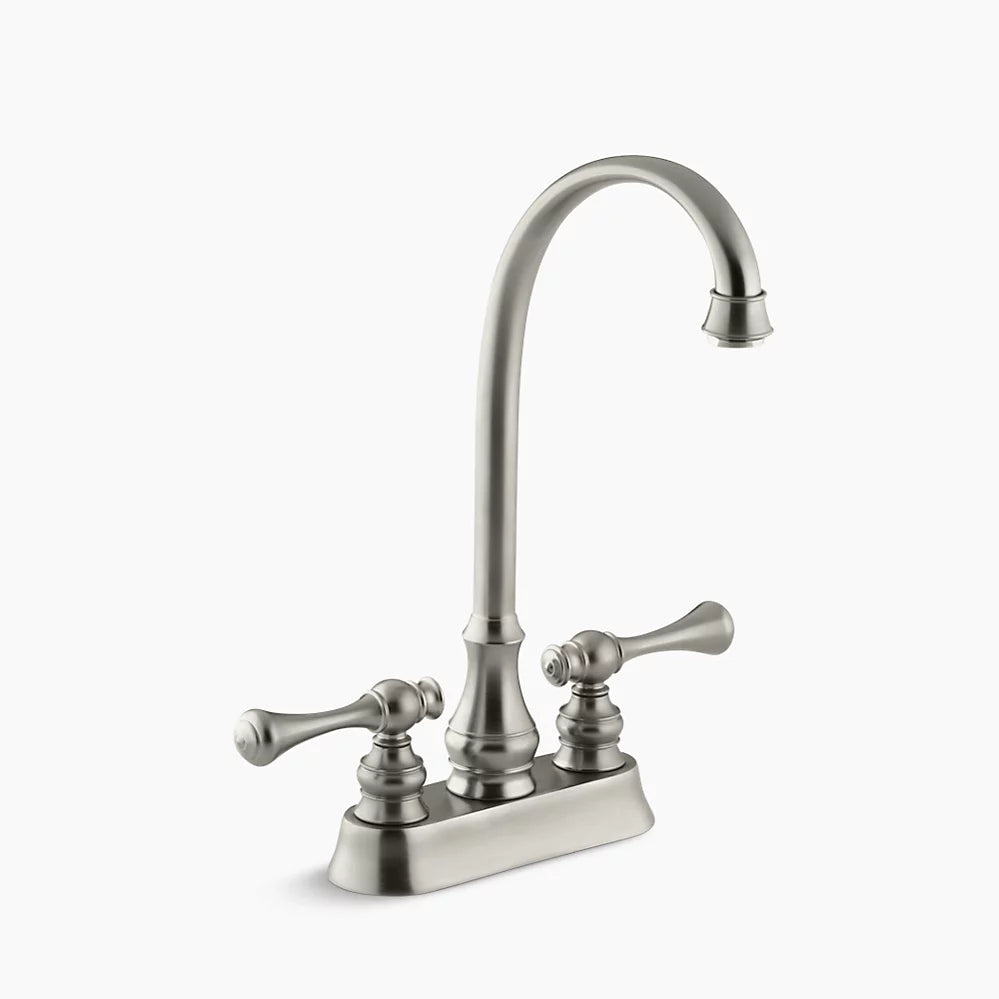 Kohler K-16112-4A Revival Ent Sink Faucet, Brsh Nickel