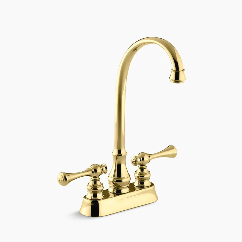 Kohler K-16112-4A Revival Ent Sink Faucet, Plsh Brass