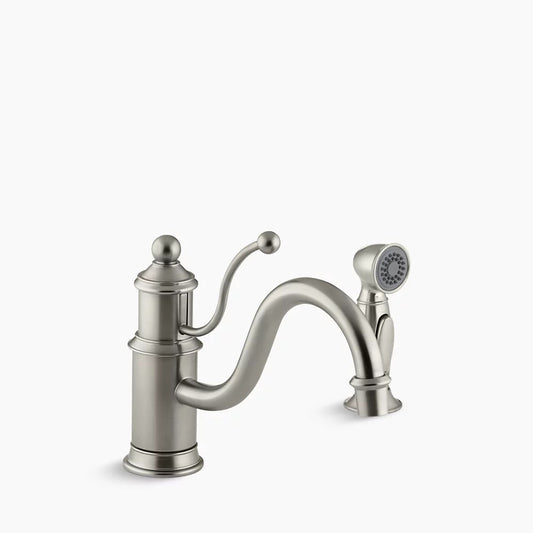 Kohler K-169 Antique SC Kitchen Faucet, Brushed Nickel